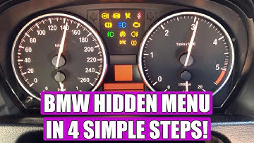 How to access HIDDEN MENU on BMW 1 series, 3 series, 5 series 6, 7 Series, X1, X3, X5, X6 in 4 steps