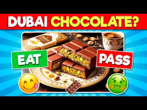 EAT or PASS Challenge 🤤 Ultimate Junk Food Feast 🍟 🍫