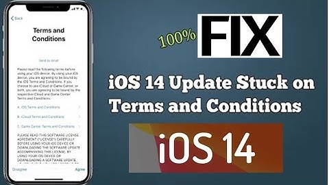 iOS 14 Update Stuck on Terms and Conditions on iPhone and iPad, Fixed
