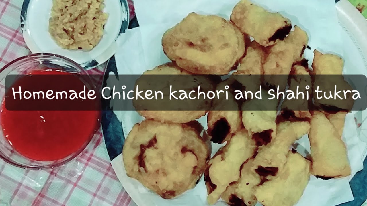 Homemade desi Kachori and Chicken shahi tukra recipe || kitchen with Zainab's Baba