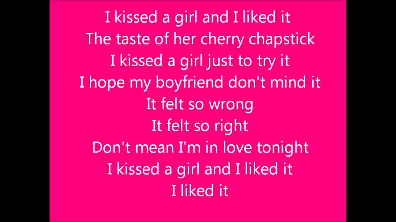 Glee - I kissed a Girl - Lyrics - YouTube