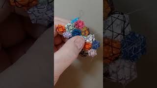 1/4" EPP Hexaons in rows.