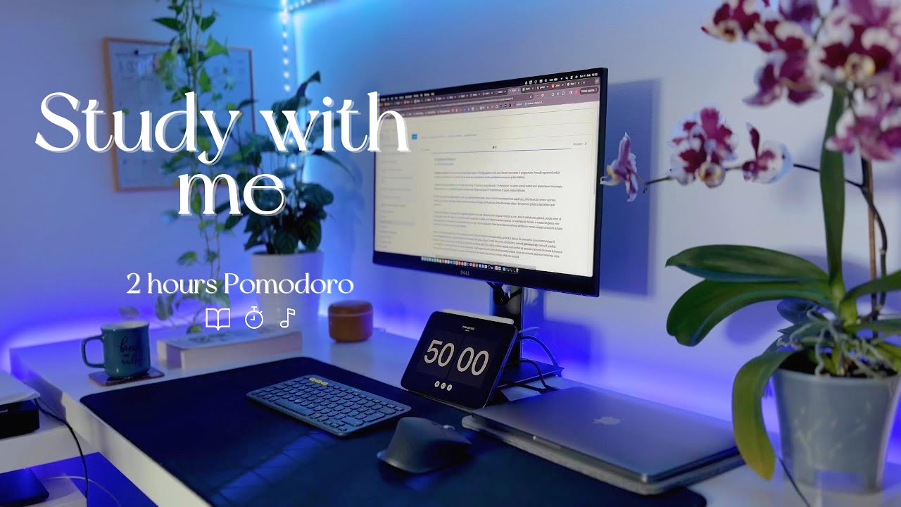 2-Hours Study with Me | Pomodoro Timer, Lofi Relaxing Music | EP3 - YouTube