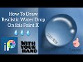 How To Draw Realistic Water Drop [Easy] on ibis Paint X | Starry Meow