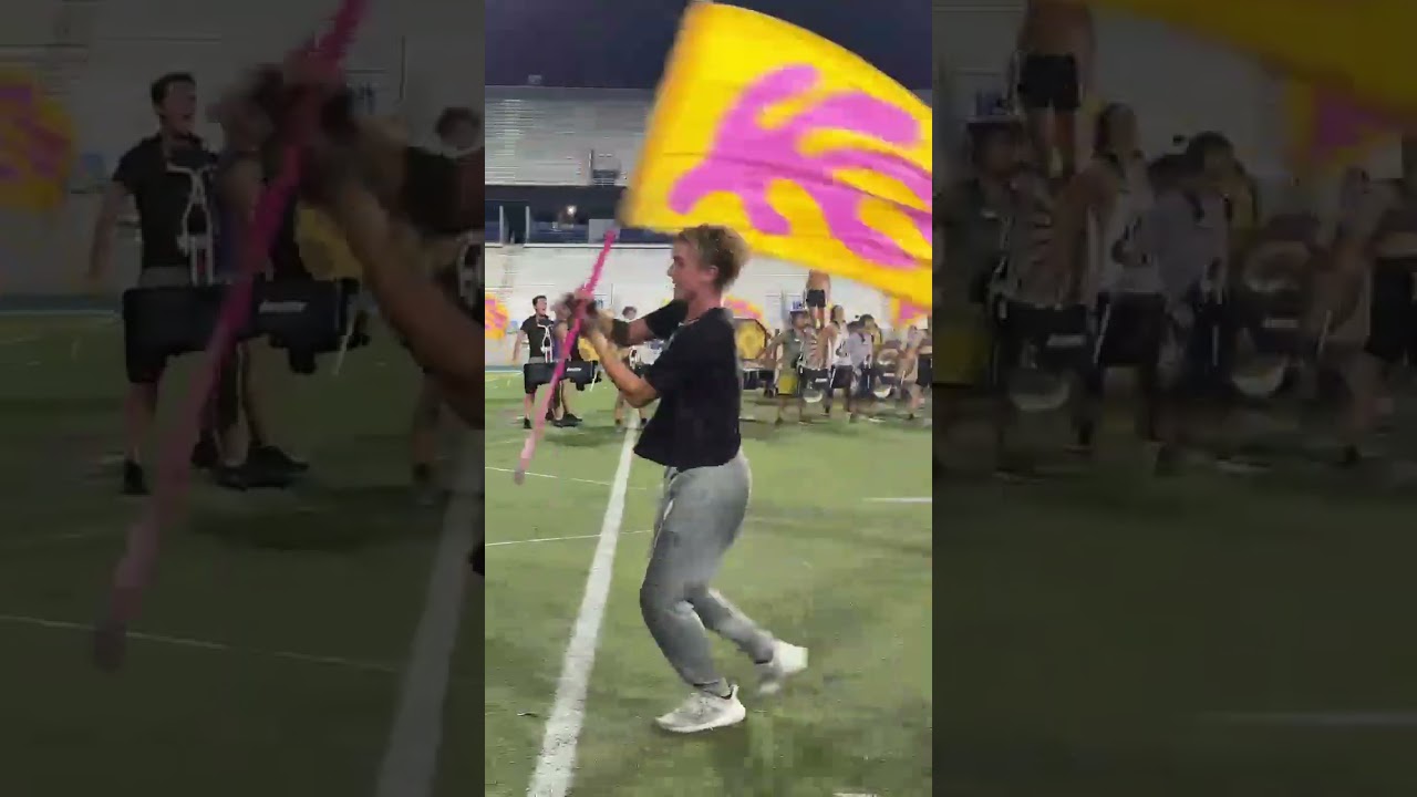 The Blue Devils 2024 Color Guard - Flag Moment