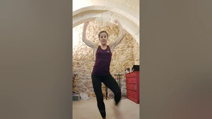 Dance aerobic workout with  shoulder and arm stren...