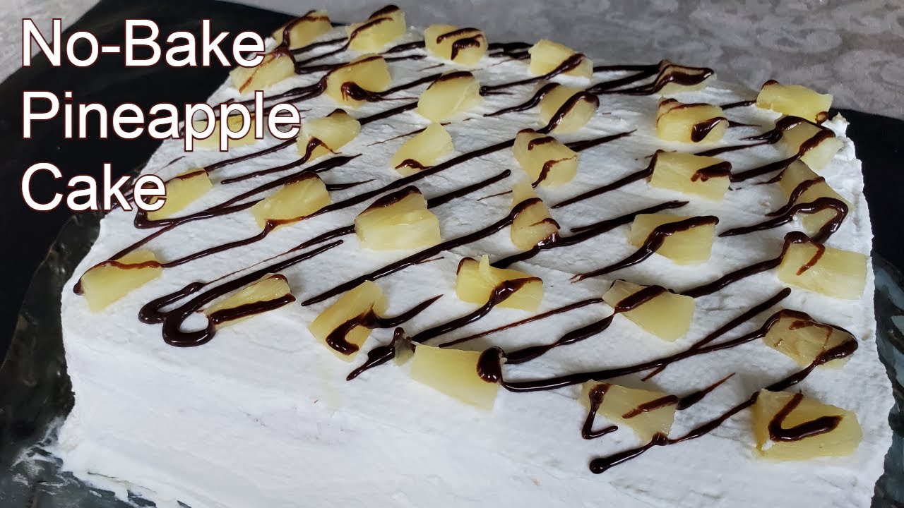 Easy NoBake Pineapple Cake! Make it in 10 Minutes! YouTube