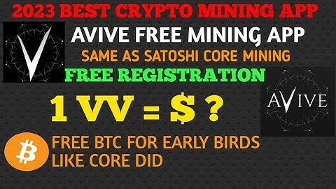 Avive Mining App Registration | Best Crypto Mining App of 2023