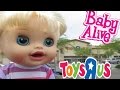 BABY ALIVE Toys R Us HAUL & Outing With Audrey For The First Time!