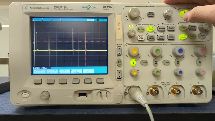 ECED Lab - Agilent MSO6014A - Pulse Width Trigger Mode