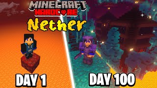 I Survived 100 Days in Custom Nether World in Hardcore Minecraft | Part1 (Hindi)