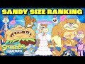 Sandy Cheeks Ranking By Size SpongeBob 