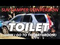 HOW TO GO TO THE BATHROOM IN YOUR SUV | Honda CRV Camper Conversion