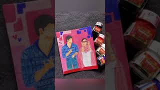 Raatan lambiyan with acrylic colour #ytshorts #shorts #raataanlambiyan