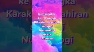 ✨Makna Numerologi Karakter Kelahiran Angka 9 || NDaM888 🌟