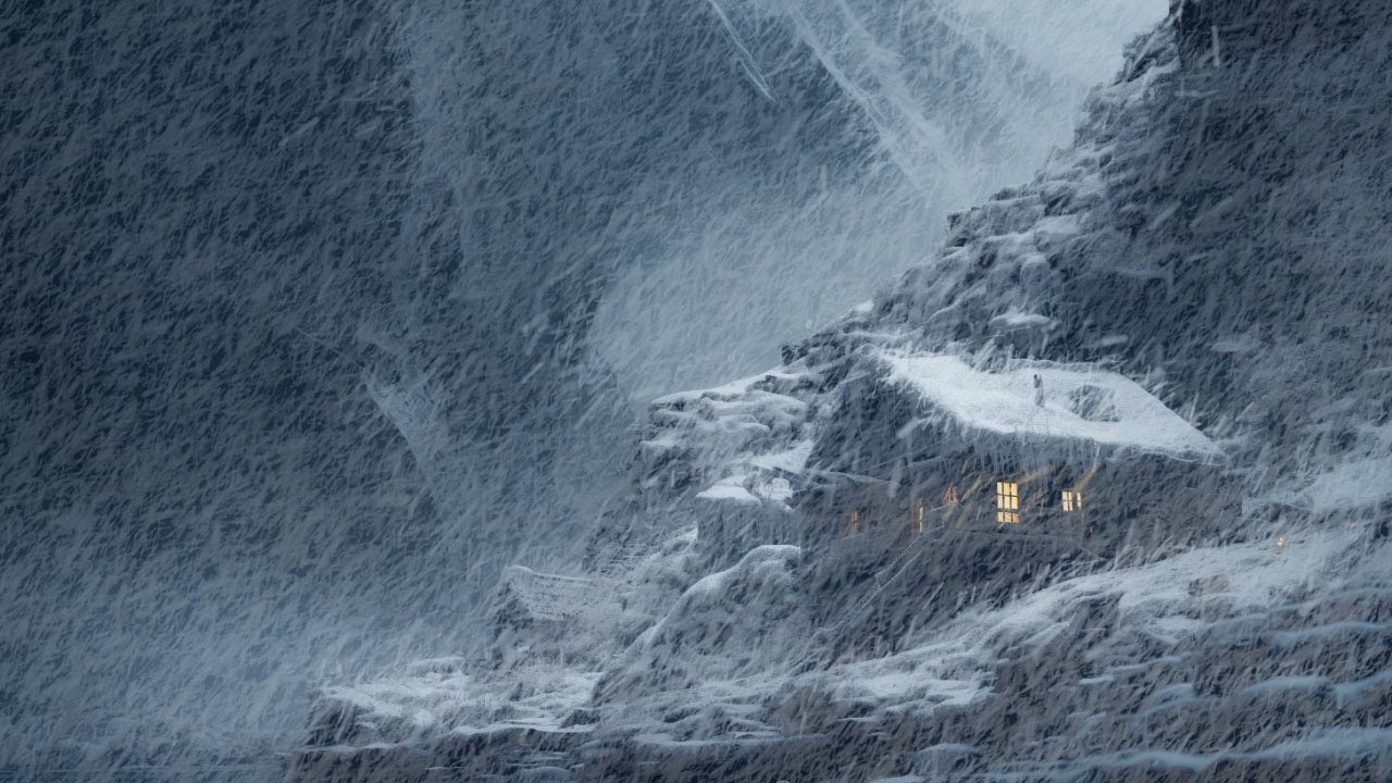 Snowstorm Ambience & Howling Wind | Whispers of Winter, Blizzard Sounds ...