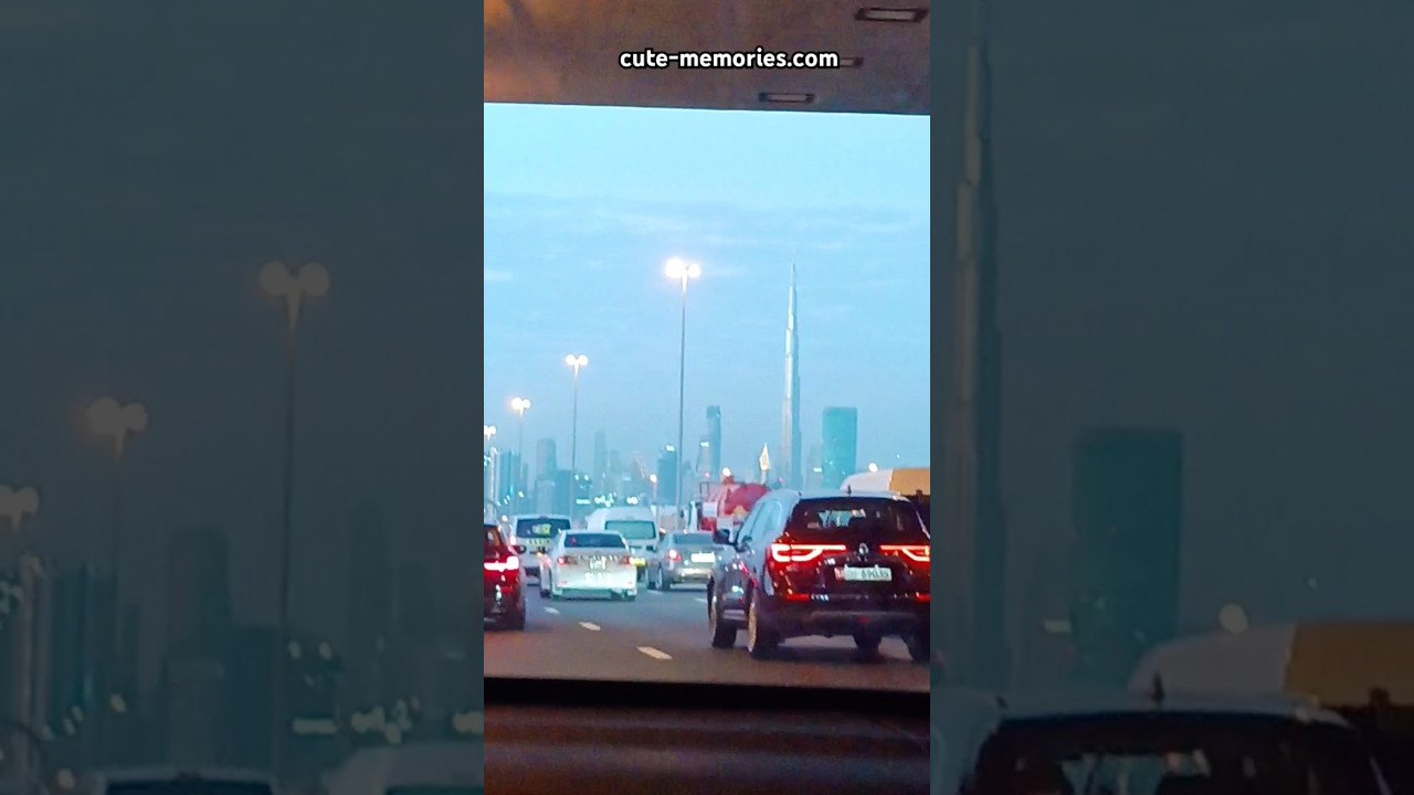 This is Dubai evening Traffic 🚓🚕 Al Meydan road