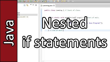 Nested if statements - Java Programming Tutorial #17 (PC / Mac 2015)
