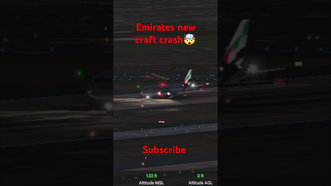 New Emirates craft crash video 
