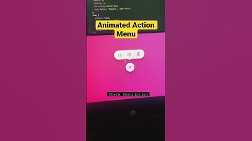 Animated Action Menu | HTML | CSS | JavaScript | Animation | EducateKaro.com #shorts