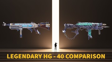 COD Mobile  LEGENDARY HG - 40 COMPARISON