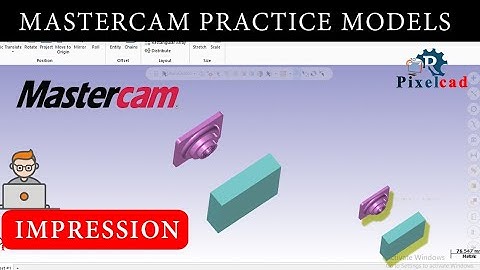 How to create to mastercam impression Advanced Techniques #impression #cad #design