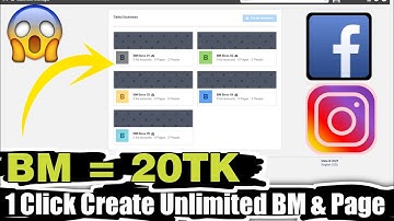 BM Create New Method | 1 Click Create Unlimited BM And Page | Unlimited IG & FB Create New Method