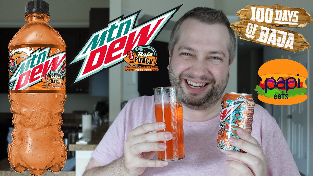 New Mtn Dew Baja Punch 100 Days Of Baja Blast Review Youtube