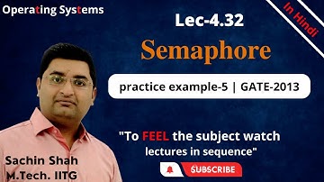 L4.32: GATE 2013 | Semaphore practice example-5