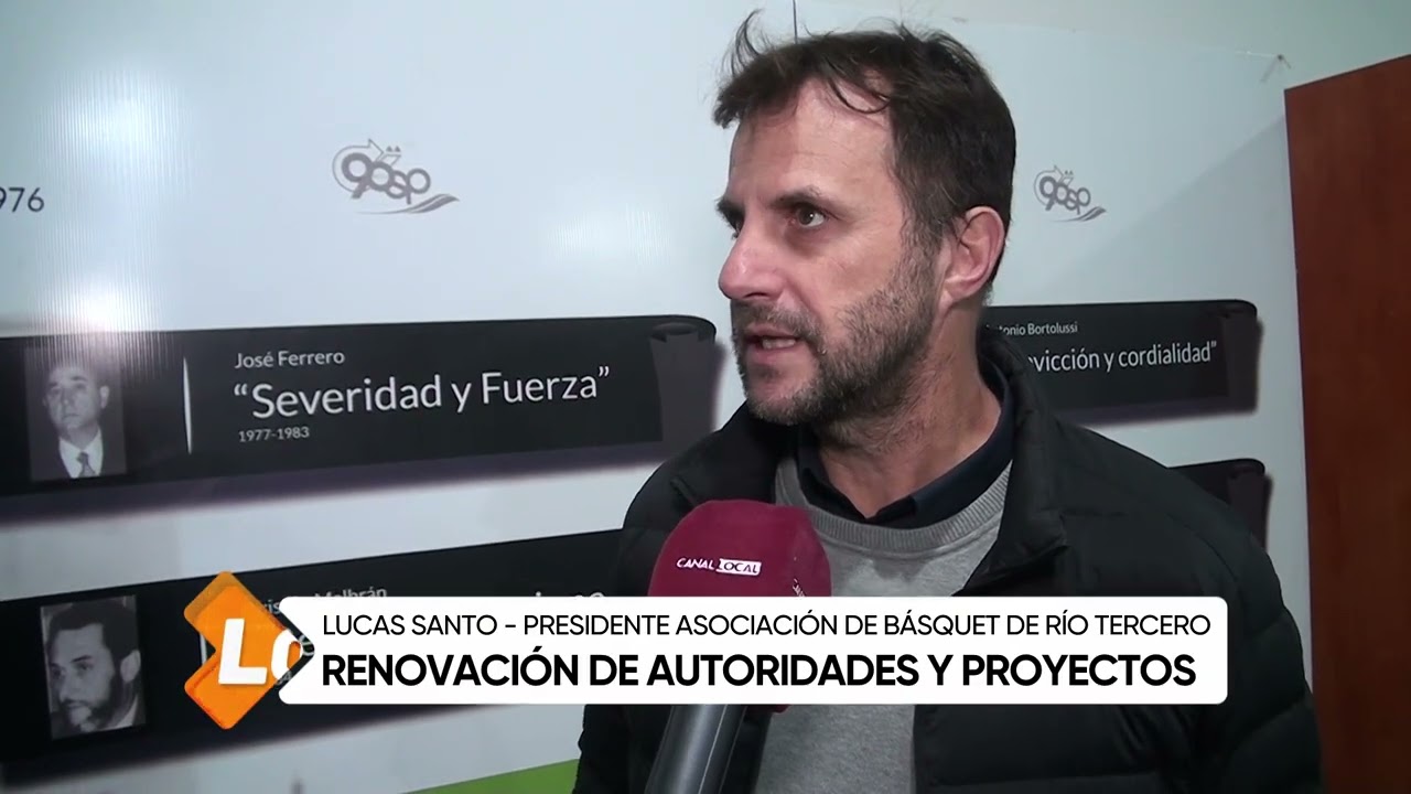 Renovación de autoridades en la Asociación de Básquet de Río Tercero