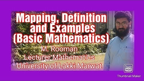 Mapping, Definition and Examples (Basic Mathematics)