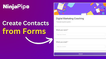 Automate Forms to Create New Contacts - NinjaPipe CRM Workflow Automation ⚡️