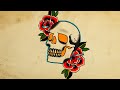 How to draw an Oldschool Skull and Roses