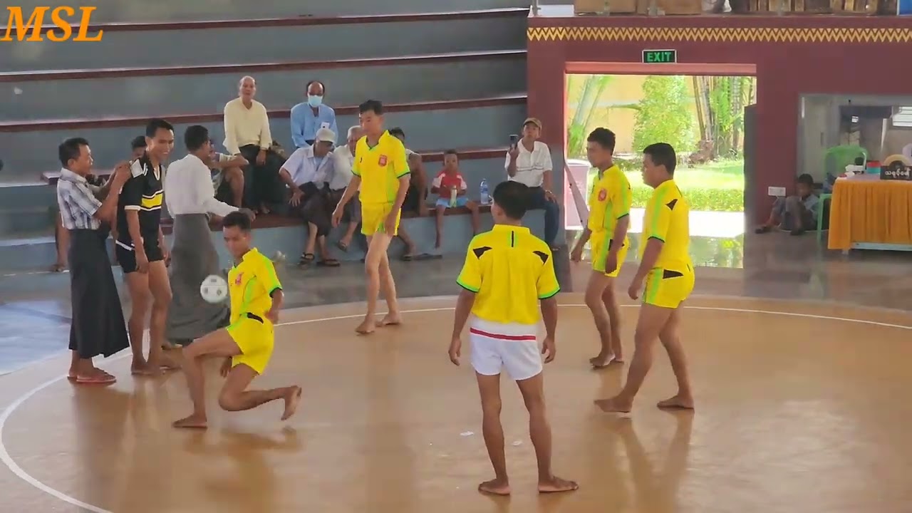 Myanmar Traditional Chinlone Legendary Player San Lwin Oo