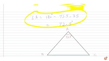 In `Delta ABC` if `/_A + /_B = 145^@` and /_C + /_ 2 /_B = 180^@` is given, then