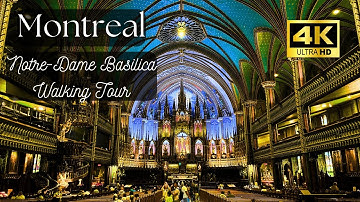 [4K] Walking tour in Notre-Dame Basilica | August 2025 | Montreal, Canada 🇨🇦