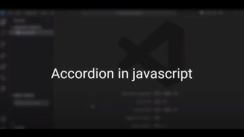 Accordion in Javascript