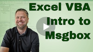 EverydayVBA Intro to the Message Box