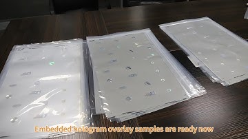 PC Embedded Hologram Overlay Samples Are Ready – We Value Every Customer!