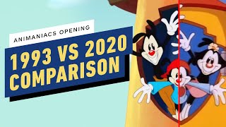 Animaniacs Opening Side-by-Side Comparison (1993 vs 2020)