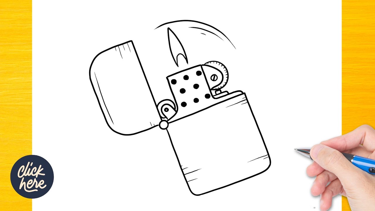 How to draw Lighter - YouTube