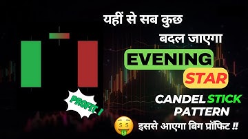 How to use Evening Star Candlestick Pattern in hindi | Technical Analysis in Hindi | #trading #share