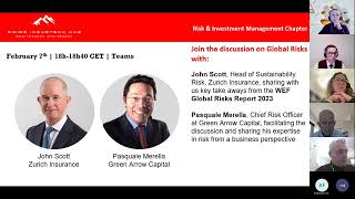 Webinar on Global Risks Report 2023 with John Scott and Pasquale Merella