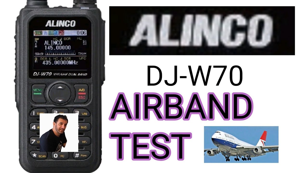 AIRBAND Test - Alinco W70 Dual Band VHF UHF - YouTube
