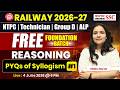 Railway Exams 2026 | RRB Reasoning Important Questions | PYQs of Syllogism | Shikha Ma'am