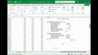 MAT 274 Project F Excel Confidence Interval