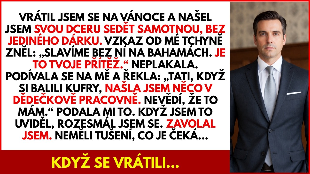 Vrátil jsem se domů a našel dceru samotnou ve tmě. Nechali vzkaz… pak mi podala něco důležitého
