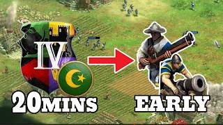 Attempting Cracked Fast Imperial Turks Tactic | Extreme AI AoE 2