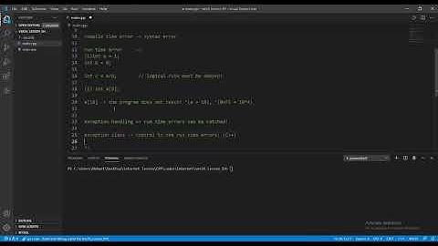 Nesneye Yönelik Programlama - CPP/C++ - Ders 179 - C++ - Exception Handling - Part 1