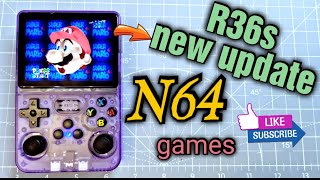 R36s new update testing N64 games , budget handheld king